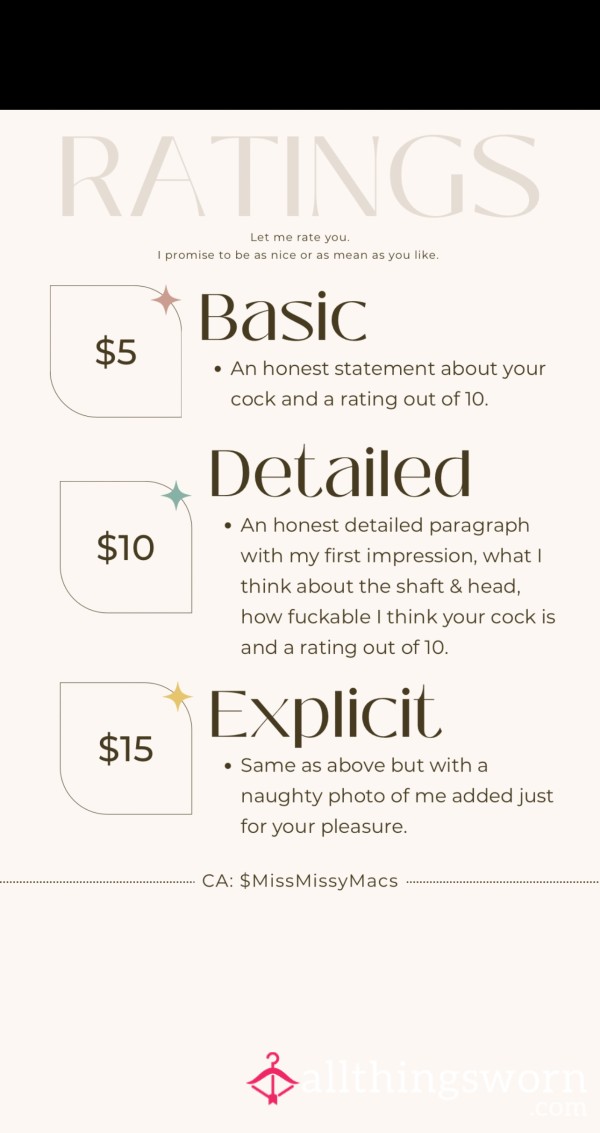 Rate Your C*ck