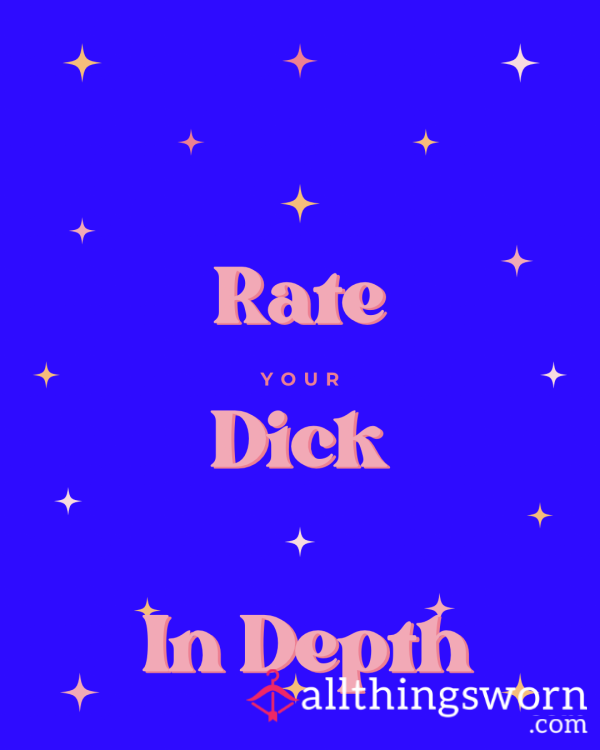 Rate Your D*ck~ Written