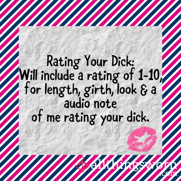 Rating Your D*ck