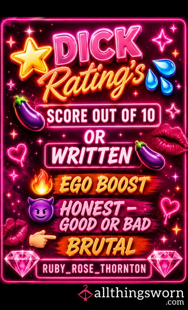 Ratings 😈🍆💦🔥✍️🤏🏼🍤