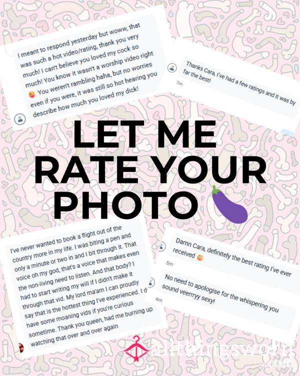 Ratings - Let Me Rate Your Photo 🍆