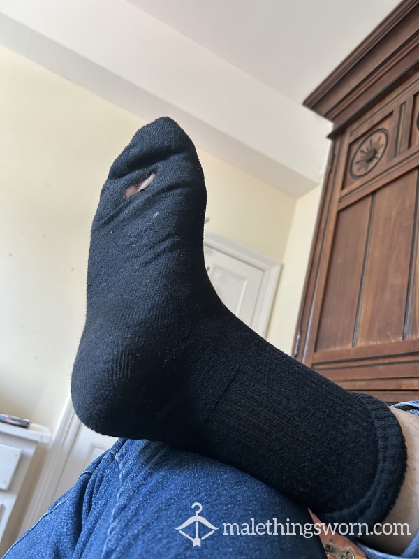 Ravaged Black Work Socks (multiple Pairs)