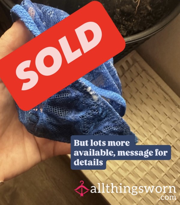 Blue, Dirty Long Wear Panties 💦 🍆