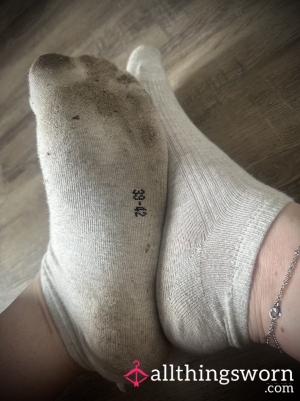Ready To Go!! Light Grey Ankle Sports 24hr Wear 🖤✨