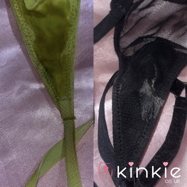 Ready To Post 🥰 Well Worn Thongs 🖤