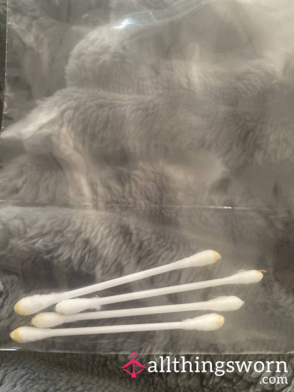 Ready To Ship: 4 Used Cotten Swabs