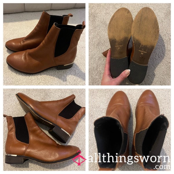 Real Leather Chelsea Boots