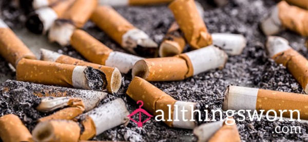Real Used Cigarette Ends – Straight From My Lips