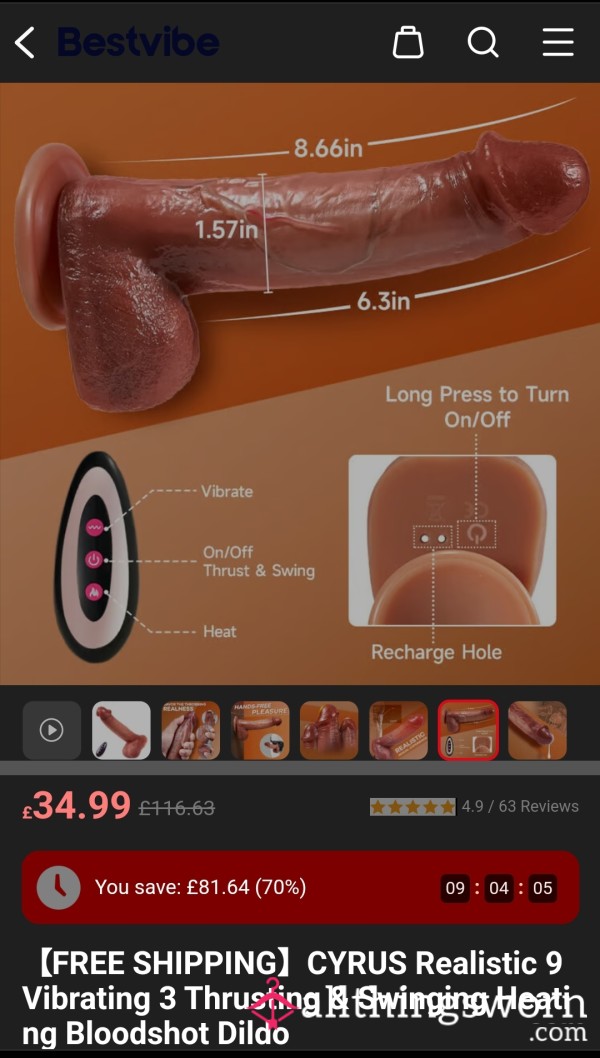Realistic Vibrating/thrusting Di**o For This Queen To Have Some Fun