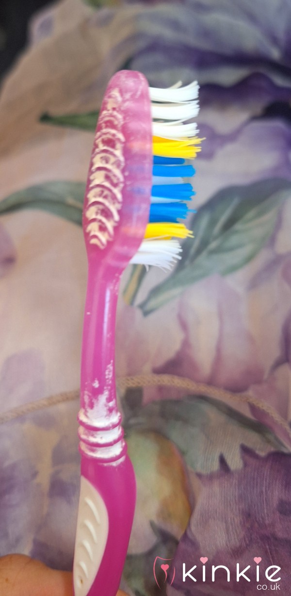 Really Well Used Toothbrush Used Twice A Day