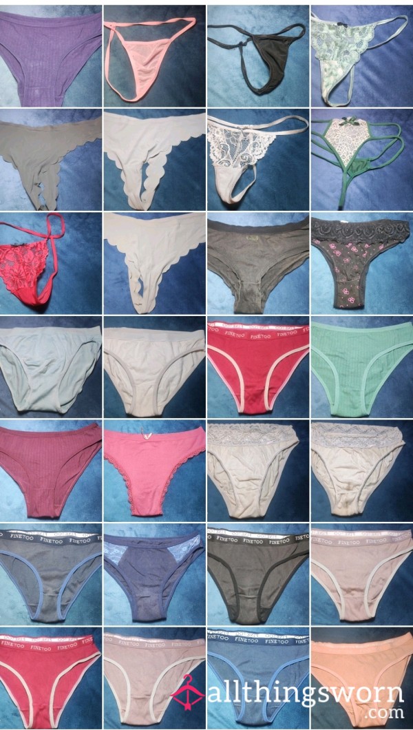 Really Well Worn Panties / 48h Wear & Postage Included