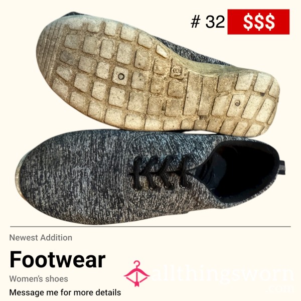 Really Well Worn Work Shoes