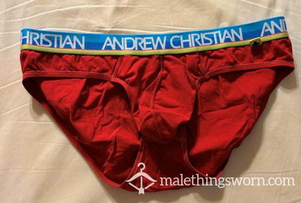 Red AC Briefs Size XL