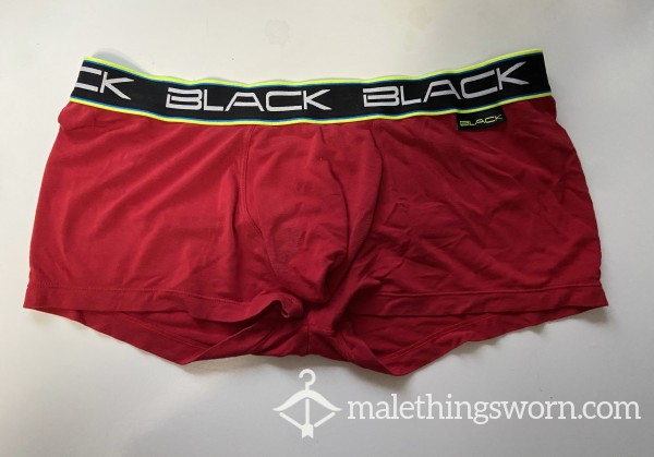 Red AC Trunks With Black Waistband Size XL (35-38 In / 89-96 Cm)