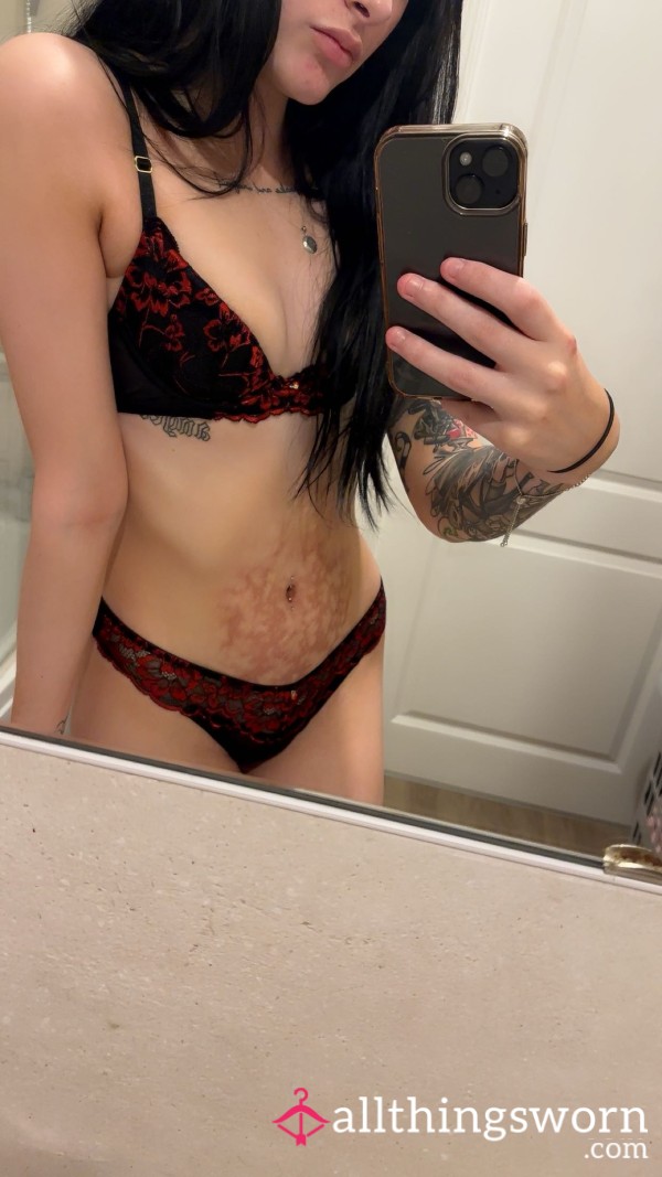 Red And Black Anne Summers Lingerie