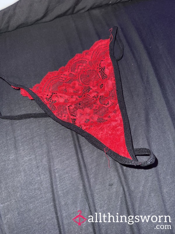 Red And Black- Gstring/thong