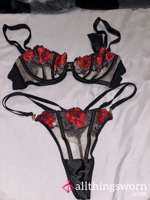Red And Black Lingerie