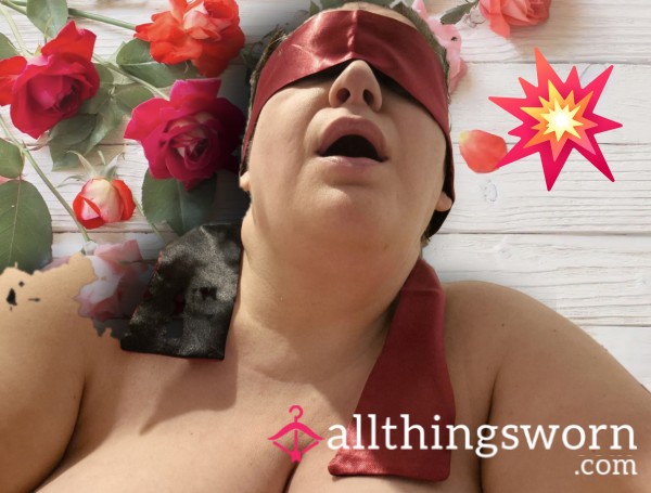 Red And Black Satin Blindfold