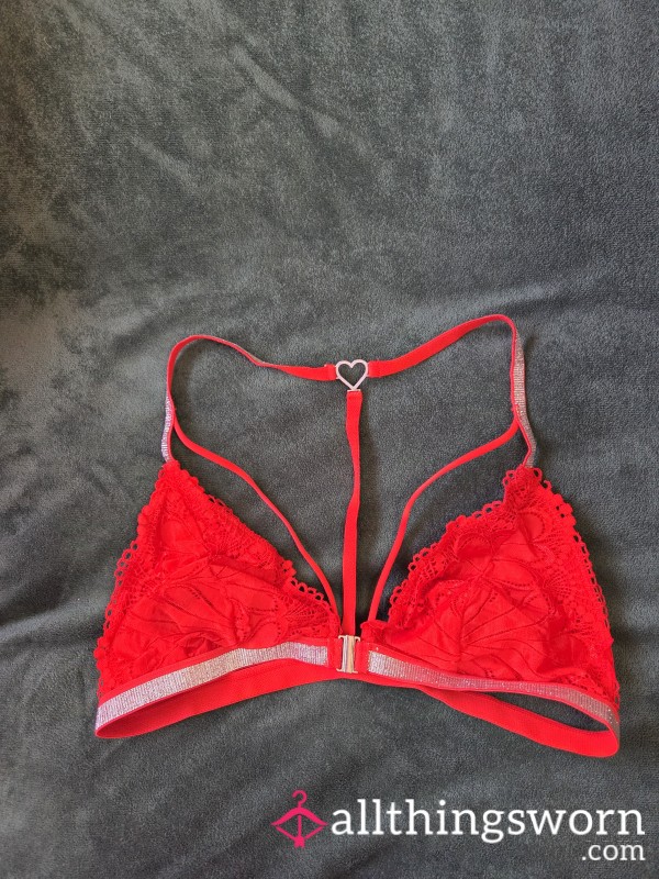 Red And Silver Bralette