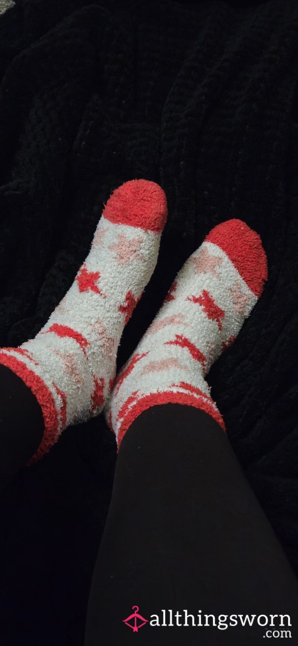 Red And White Socks