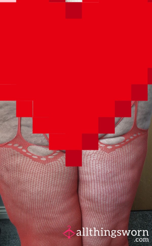 🫦 My BBW Curves In Red Crotchless Tights, Barely Covered 🔥