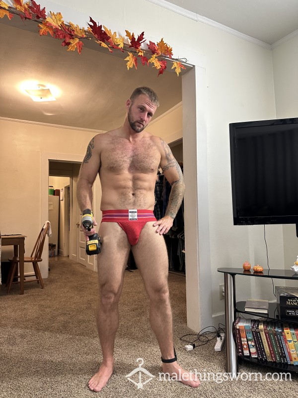 Red Arjen Kroos Jock Strap