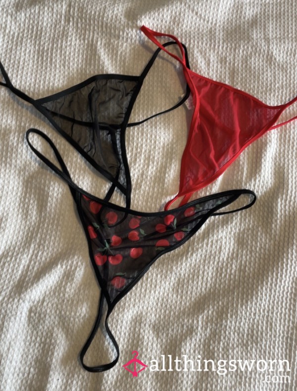 Red, Black, Cherry Gstrings 🖤🍒💦