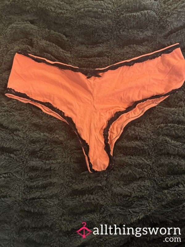 🔥 Red & Black Lace Panties – Worn & Waiting 😈