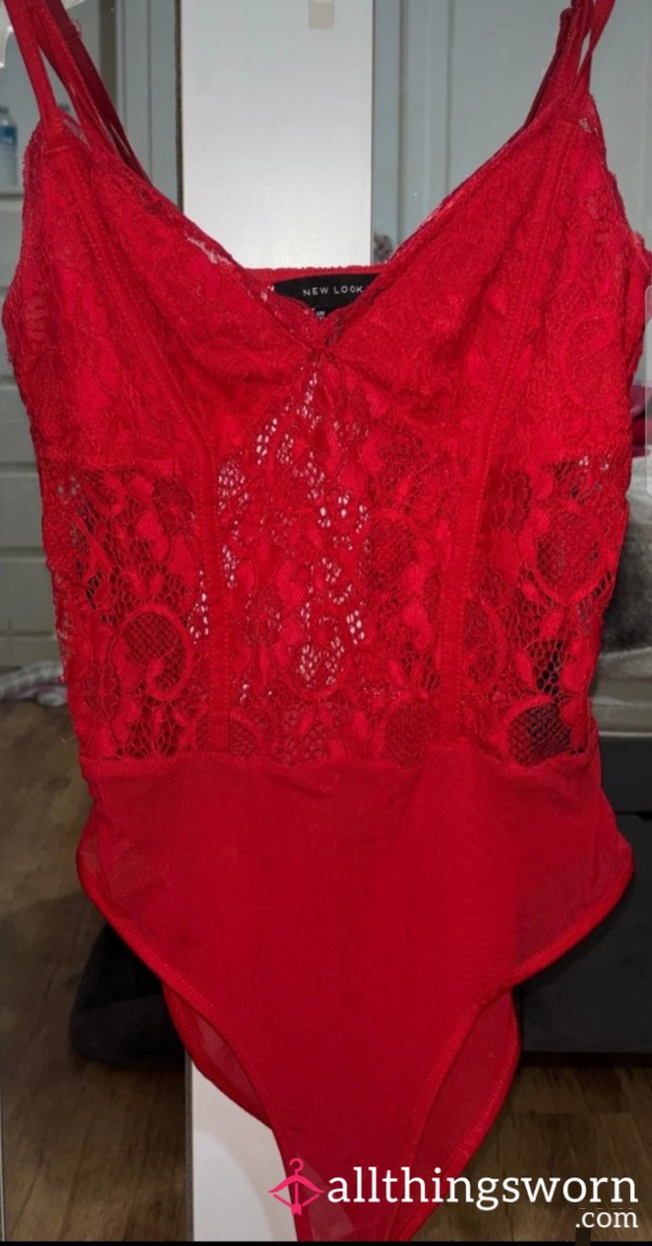 RED BODYSUIT