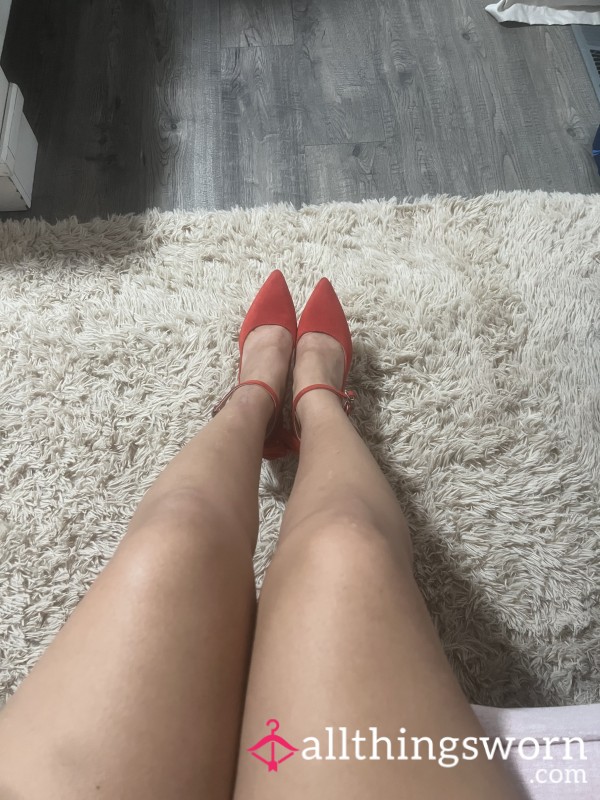 Red Bow High Heels Size 7