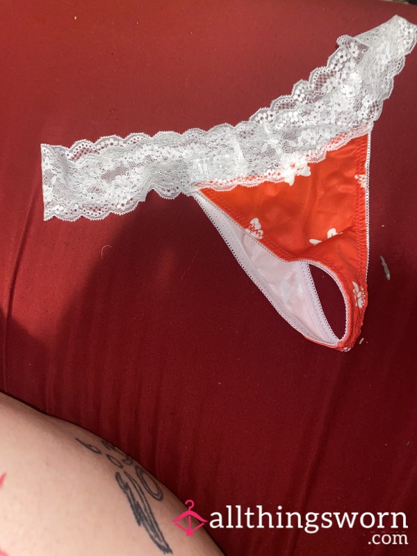 Red Bows Lace Thong