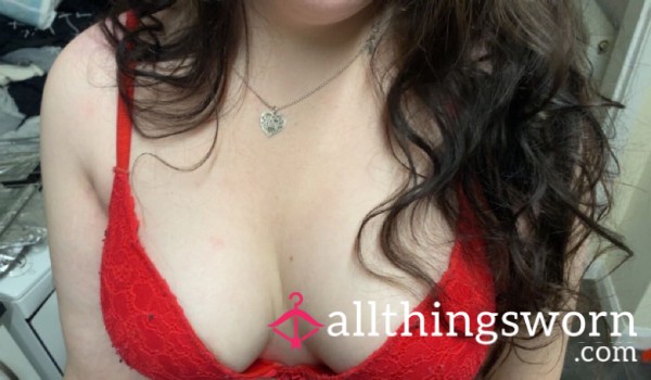 Red Bra, Worn All Day 😍