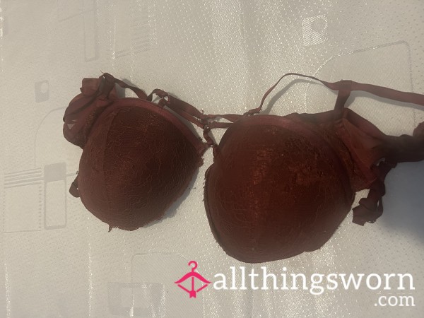 Red Burgundy Bra