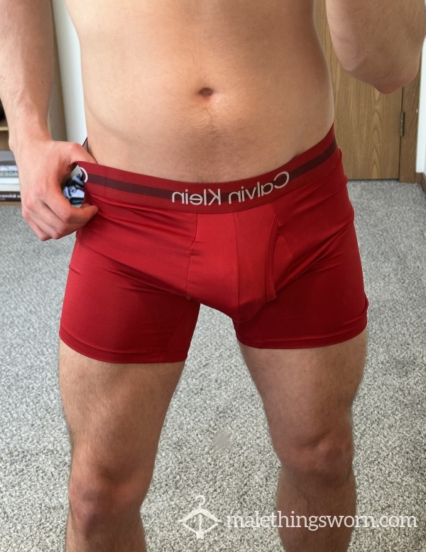 (SOLD) Worn Calvin Klein Boxer Briefs - Drenched In Sweat