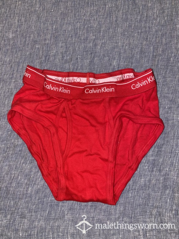 Red Calvin Klein Brief