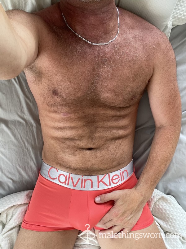 Red Calvin Klein Microfibre Boxers