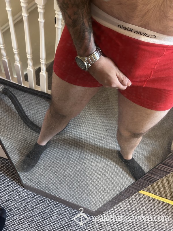 Red Calvin Kleins