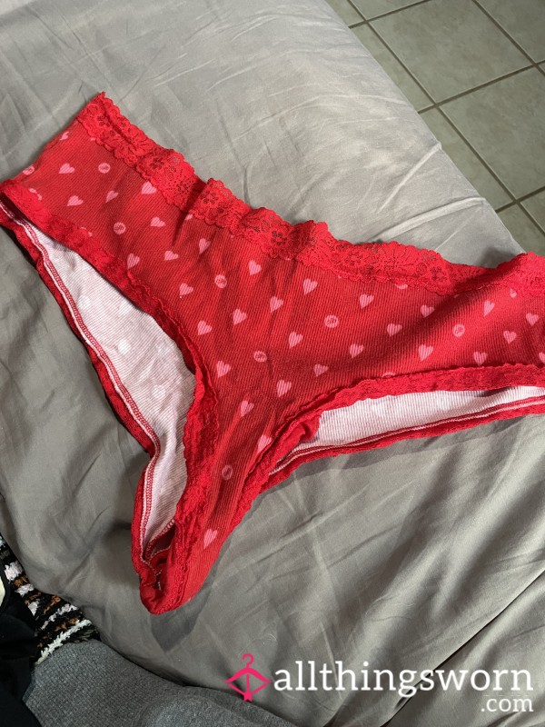 Red Cheeky PINK Panties