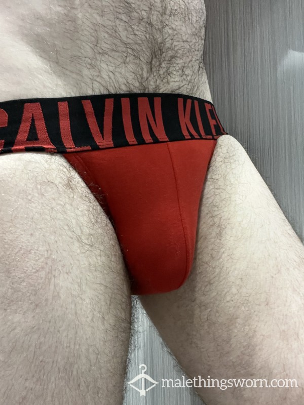 Red CK Jockstrap (M)