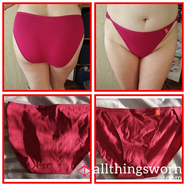Red Cotton Knickers