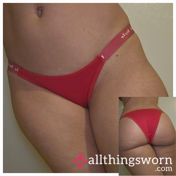 Red Cotton Panties