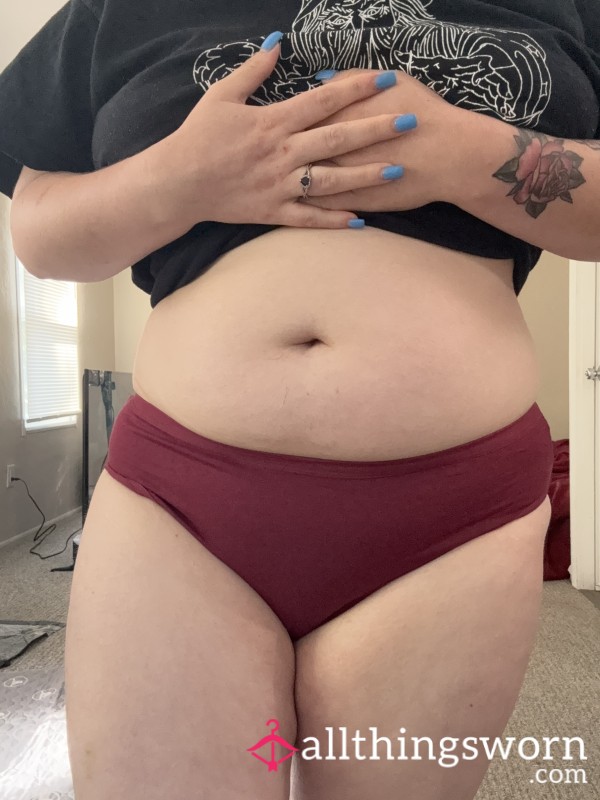 Red Cotton Panties