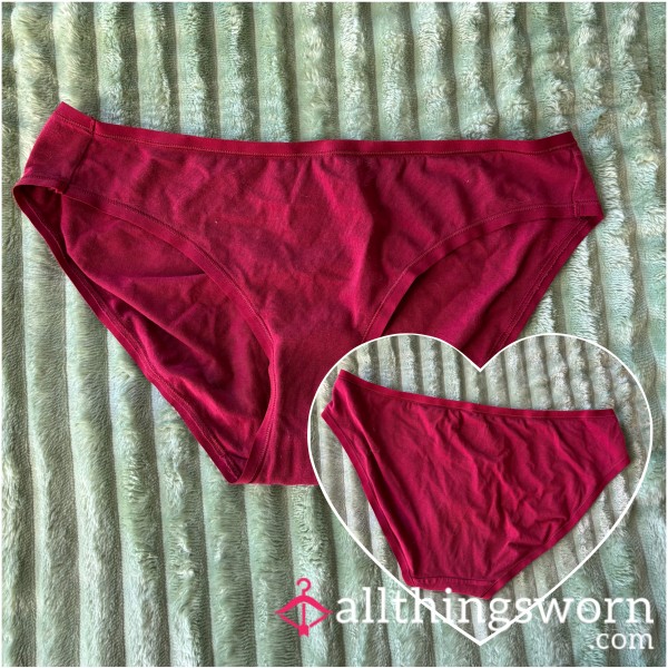 Red Cotton Panties (medium)