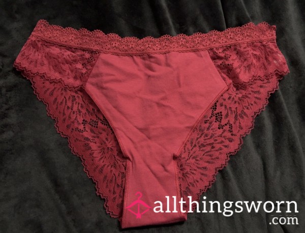 Red Cotton - With Lace Bu*t 💦