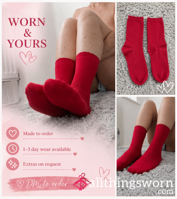 ❤️ Red Cozy Socks ❤️