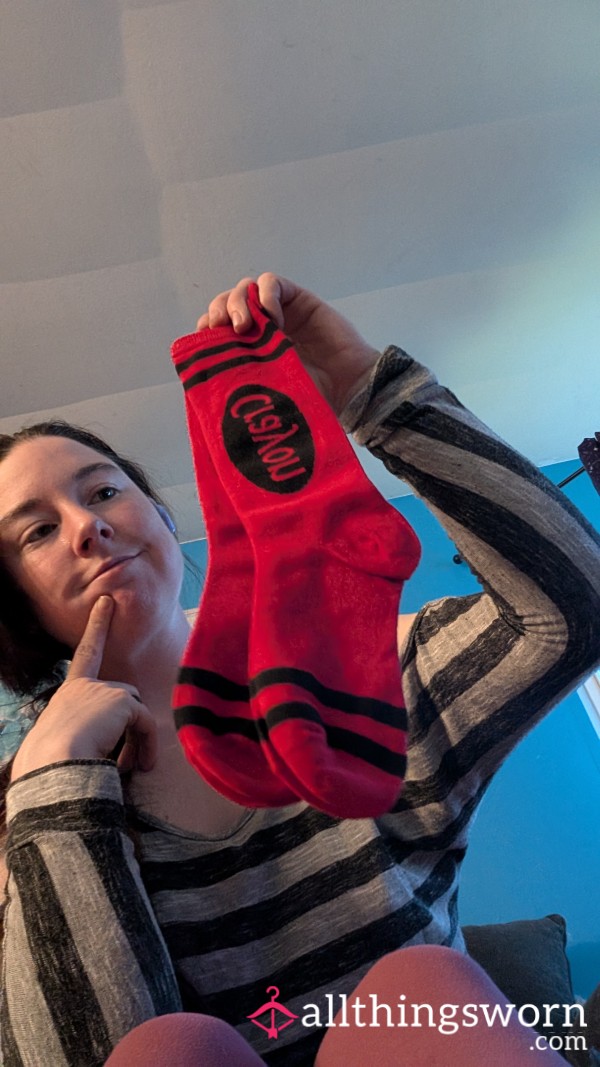Red Crayon Socks