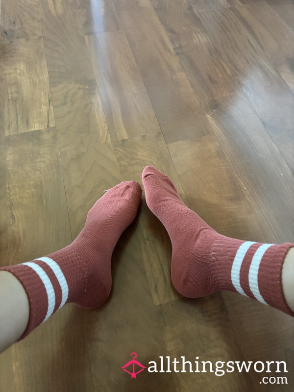 Red Crew Socks