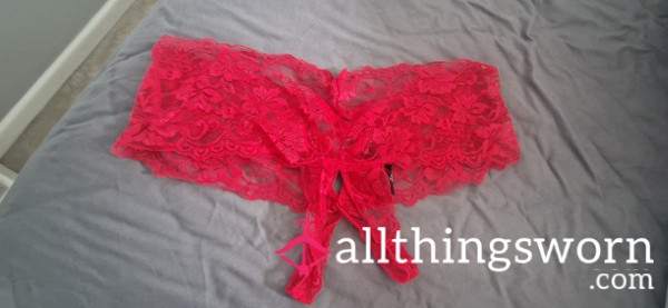 Red Crotchless Panties Uk 20