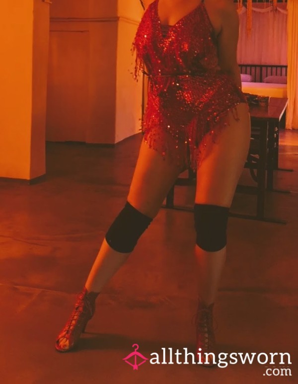 Red 🍒 Dance Performance Heels