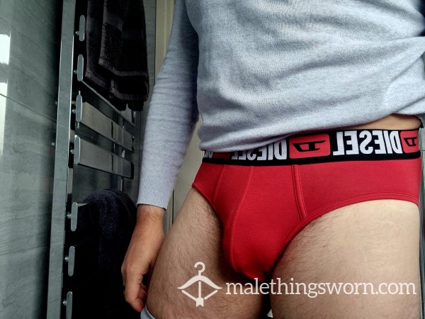 Red Disel Worn Briefs